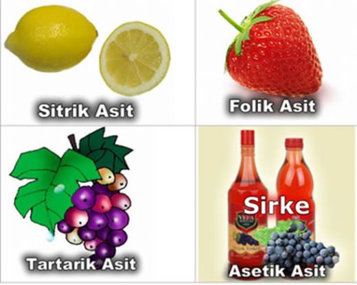 Asit Çeşitleri Nelerdir?